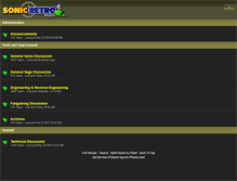 Tablet Screenshot of forums.sonicretro.org